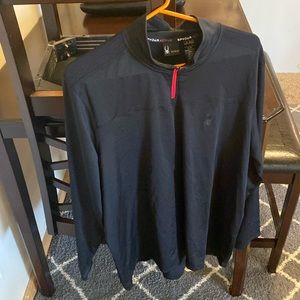 Spyder active XL Long sleeve workout fleece with neck zip.
